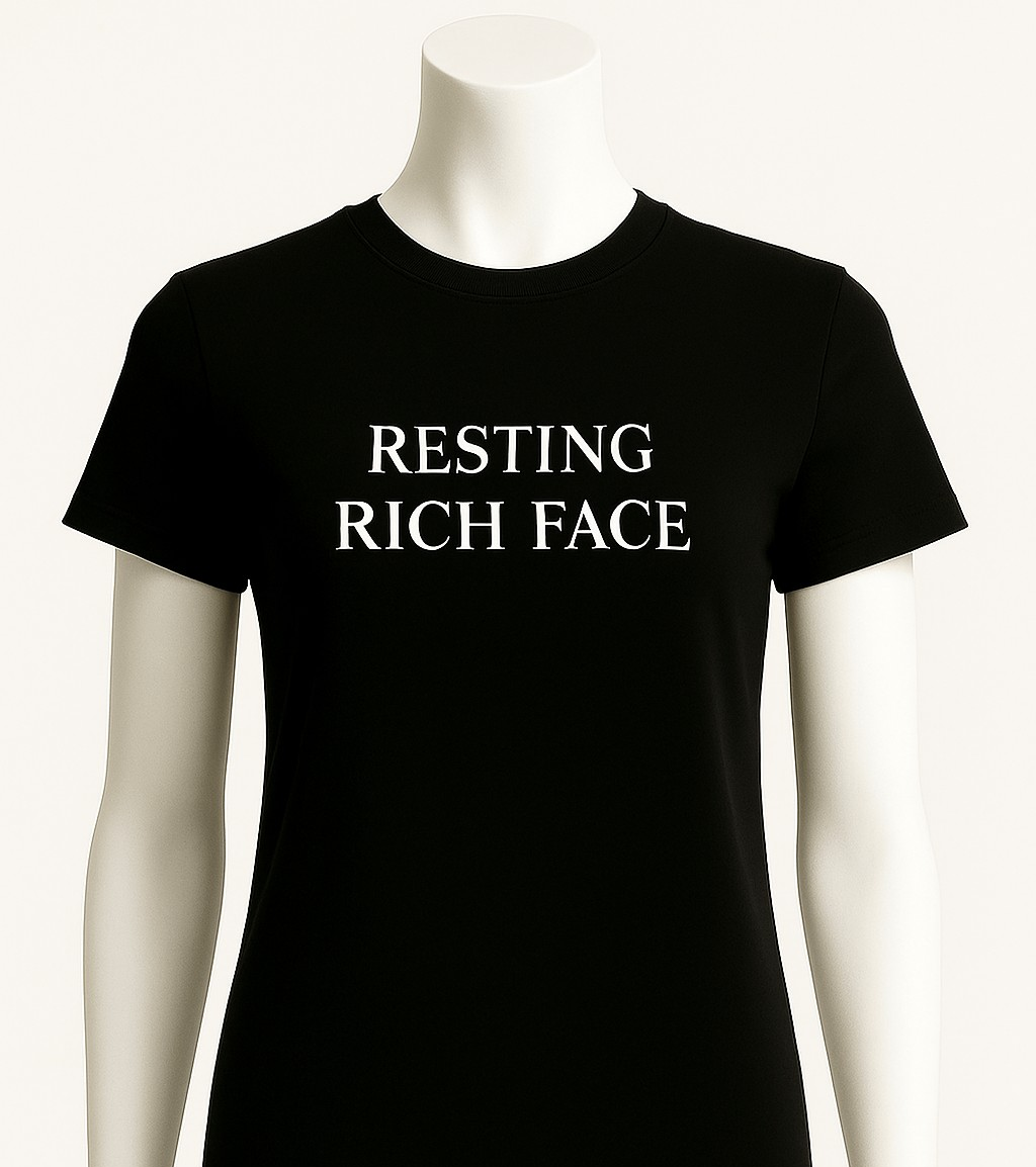 RESTING RICH FACE| Women's Graphic T-Shirt