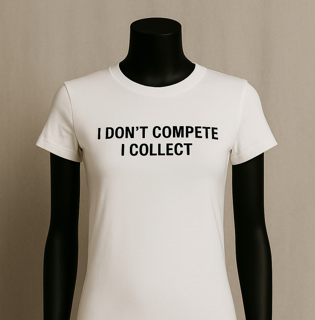 I DON'T COMPETE I COLLECT| Women's Graphic T-Shirts