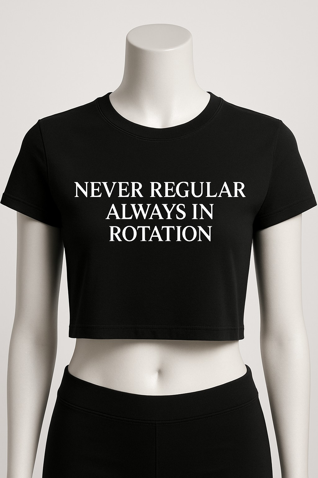 NEVER REGULAR ALWAYS IN ROTATION| Women's Graphic T-Shirt