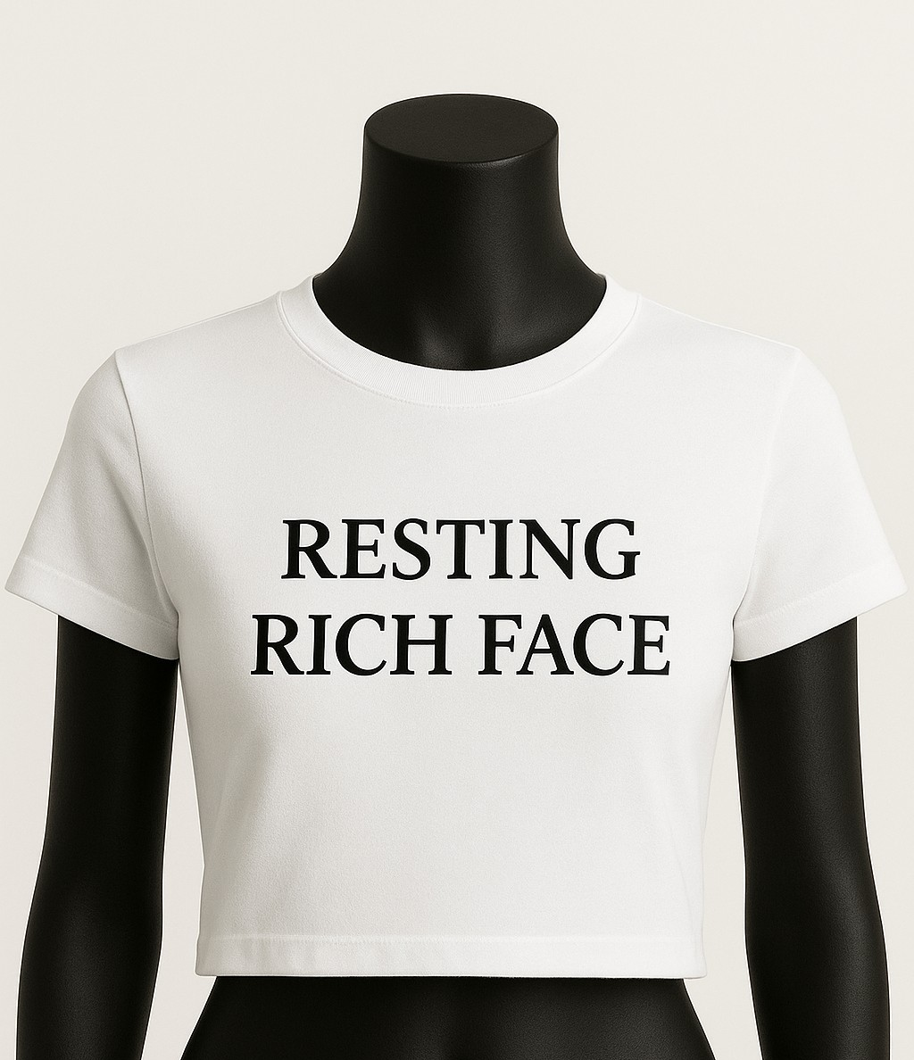 RESTING RICH FACE| Women's Graphic T-Shirt